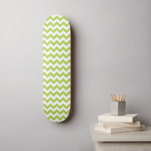 Skateboard Green Zigzag, Green Chevron, Motif géométrique