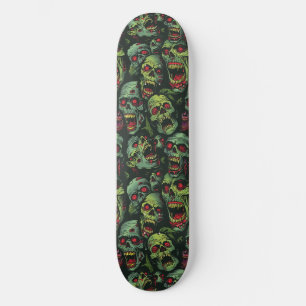 Skateboard Green Zombie Éffrayant Halloween Skate