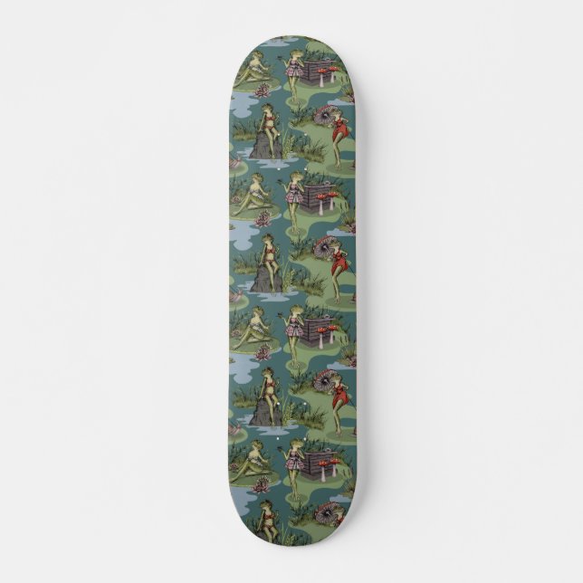 Skateboard Grenouilles vintages (Devant)