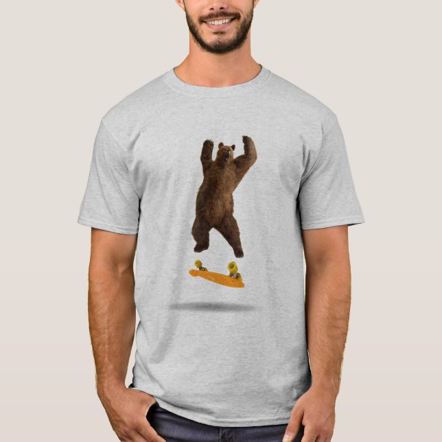 Skateboard Grizzly T-Shirt (Vorderseite)
