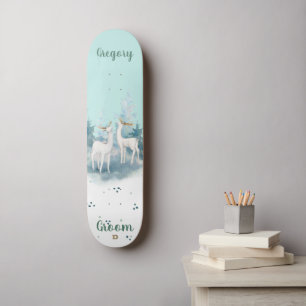 Skateboard Grooms Mint avec marque White Deer Dd