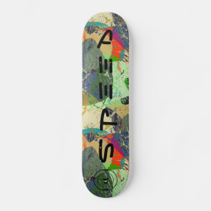 Skateboard Grunge brillant abstrait élégant personnalisé