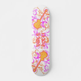 Skateboard Grunge de guitare de roche de filles de KRW