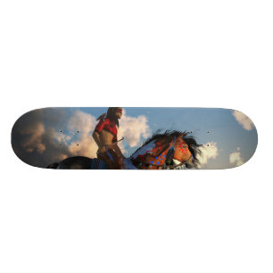 Skateboard Guerrier et cheval de guerre