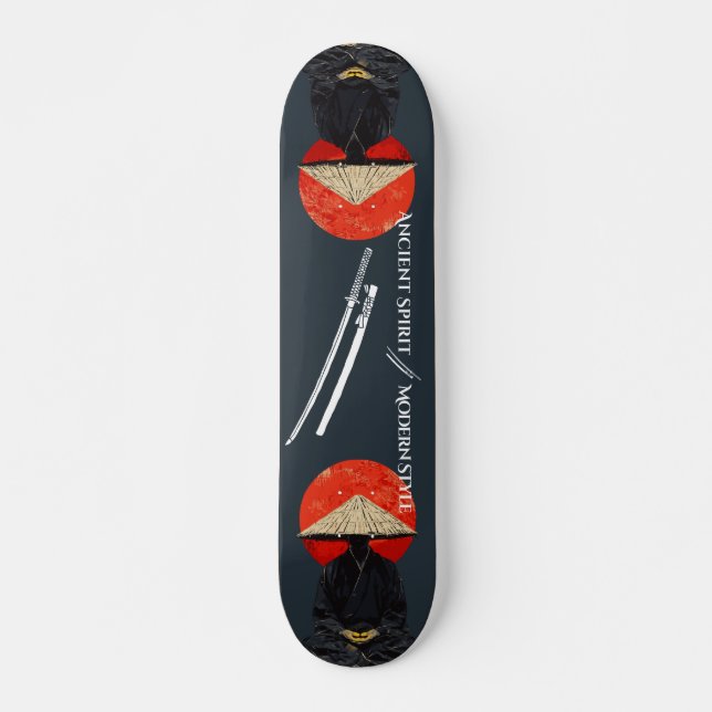 Skateboard Guerrier Samouraï (Devant)