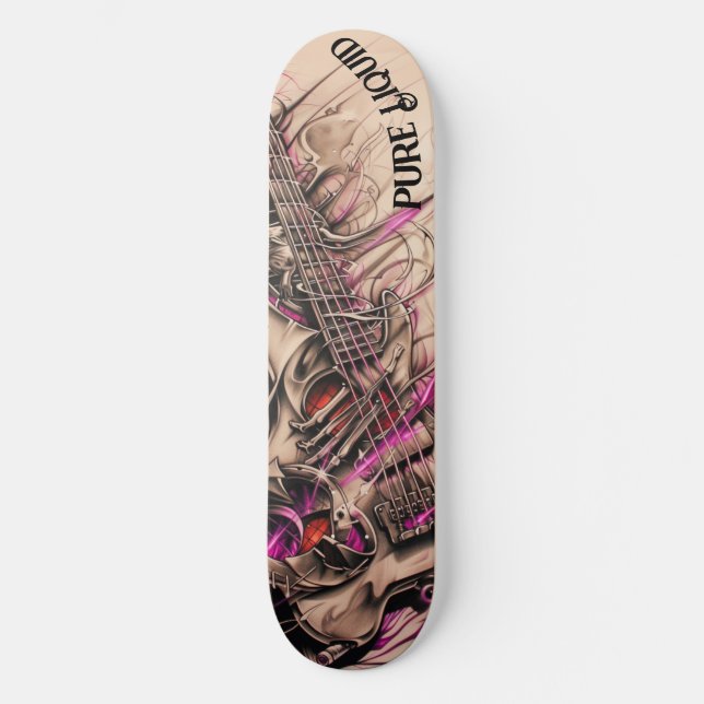 Skateboard Guitare électrique Pure Liquid (Recto)