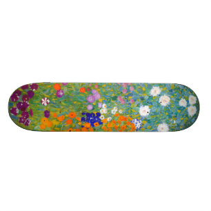 Skateboard Gustav Klimt :Jardin fleuri