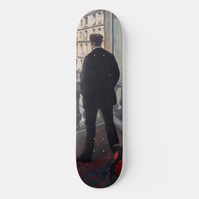 Skateboard Gustave Caillebotte - Homme à la fenêtre (Recto)