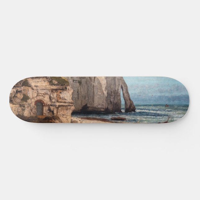 Skateboard Gustave Courbet - Falaises à Etretat après la temp (Horz)
