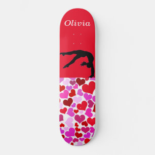 Skateboard Gymnastique filles Coeurs de Saint Valentin