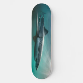 Skateboard Hai hungrig Raubtier.