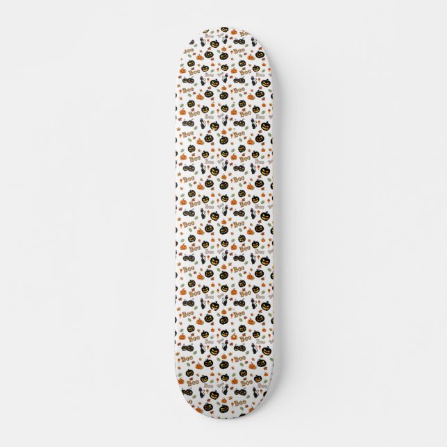 Skateboard Halloween Cat Boo (Devant)