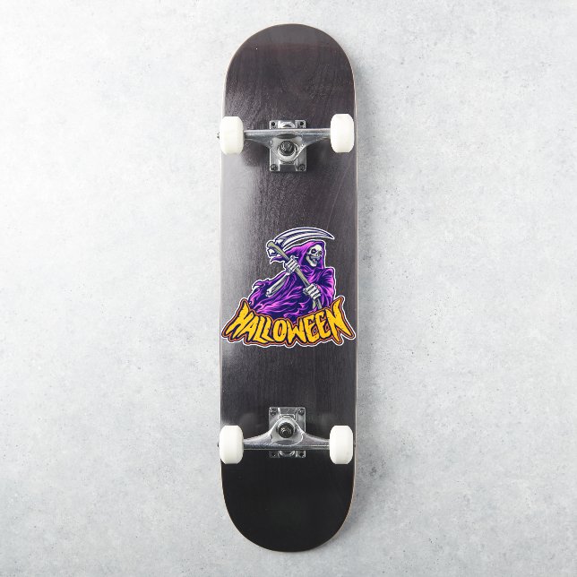 Skateboard | Halloween Grim Ripper Aufkleber (Skateboard)