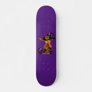 Skateboard Halloween/mystique/chat/automne