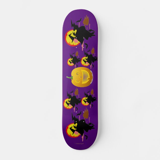 SKATEBOARD HALLOWEEN SKATEBOARDS - PRO SHREDERS - WITCHES (Recto)