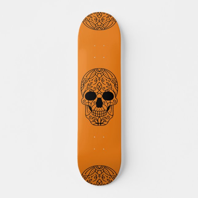 Skateboard Halloween Skull Skull Skull (Devant)