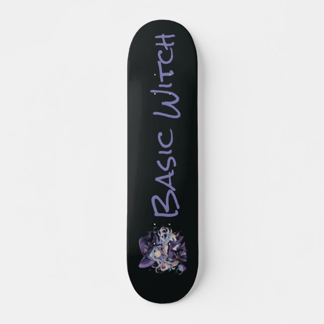 Skateboard Halloween/Sorcière/violet (Devant)