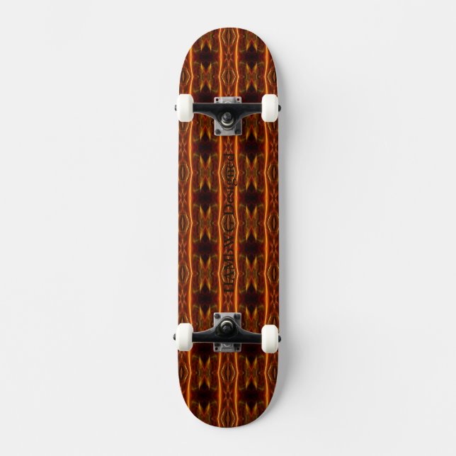 Skateboard HAMbyWG - Patinage - Lumières en ambre électrique (Recto)