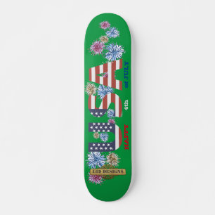 Skateboard "HAPPY 4th JULY"