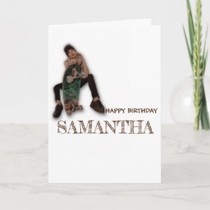 SKATEBOARD HAPPY BIRTHDAY Girl Karte