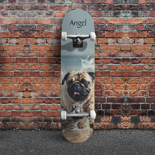 Skateboard Happy Carlin at the Beach personnalisable