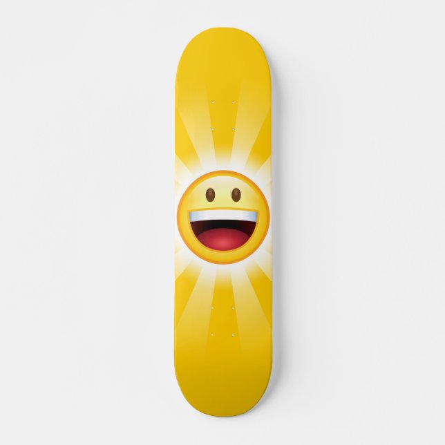 Skateboard Happy Face Smiley Emoji (Devant)