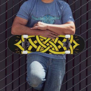 Skateboard Harmonie Infinie : Art du symbole celtique mandala