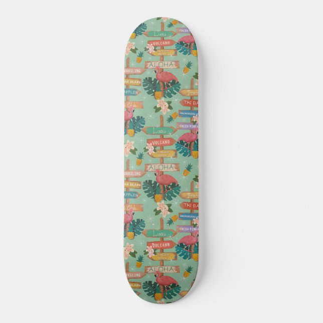 Skateboard Hawaii caché (Recto)