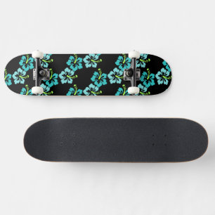 Skateboard Hawaiian Flowers