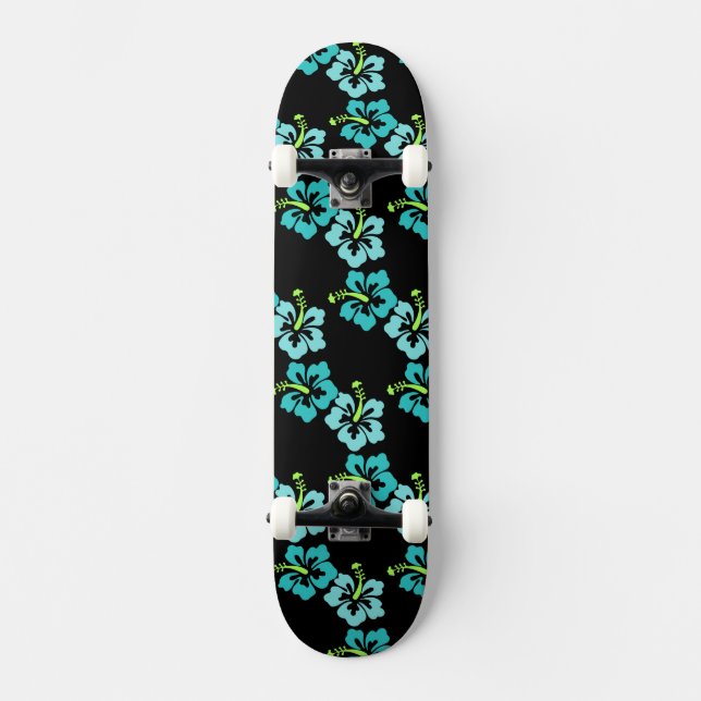 Skateboard Hawaiian Flowers (Recto)