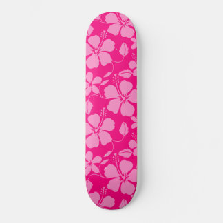 SKATEBOARD HAWAIIAN HULA (HIBISCUS) PINK GUAVA