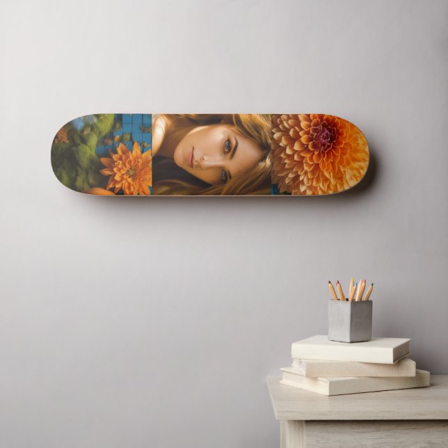 Skateboard #HeelflipSkateboard (Art mural (Horz))