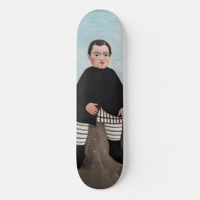 Skateboard Henri Rousseau - Garçon sur les rochers (Recto)