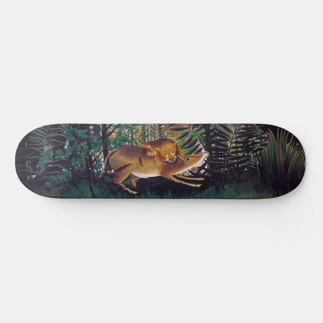 Skateboard Henri Rousseau - Le lion affamé (Horz)