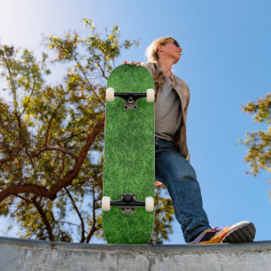 Skateboard Herbe Verte