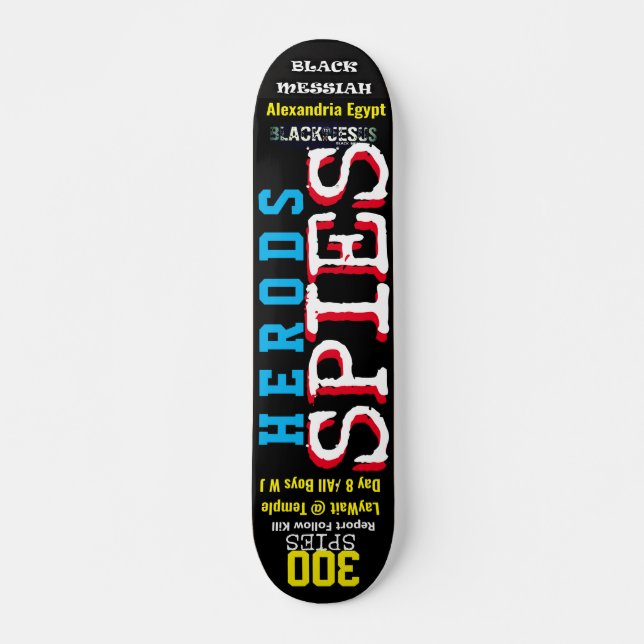 Skateboard HÉROD 300 SPIES Skateboard, 7¾" Deck (Devant)