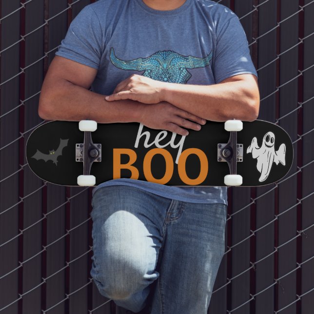 Skateboard - hey BOO Ghost / Fledermäuse Black (Außenbereich 3)