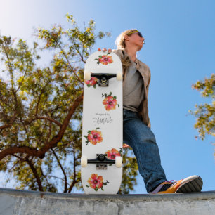 Skateboard Hibiscus HAMbWG sur n'importe quelle couleur