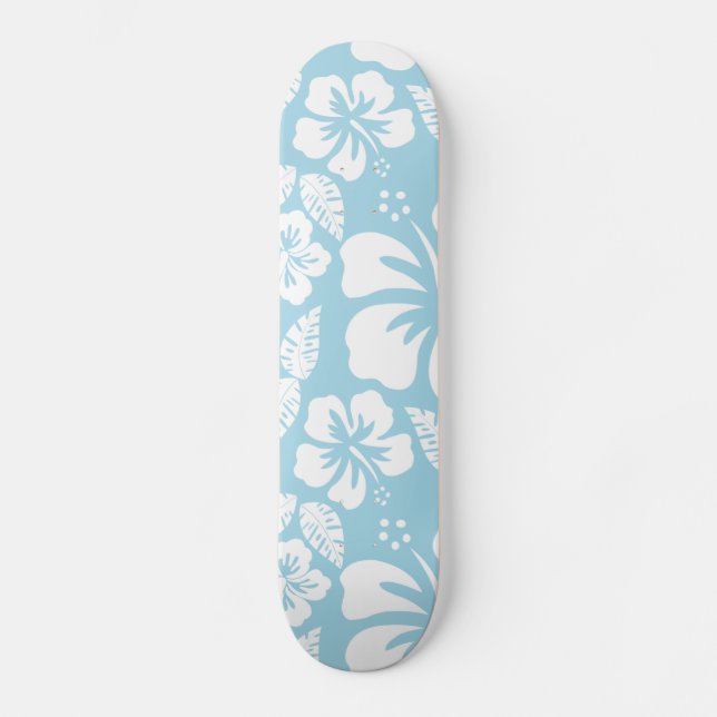 Skateboard Hibiscus tropical Hawaïen clair (Recto)