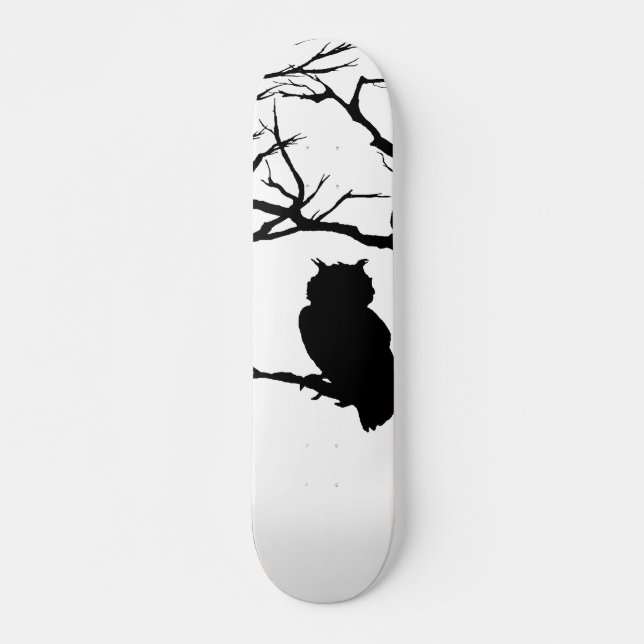 Skateboard Hibou/planche à roulettes (Devant)