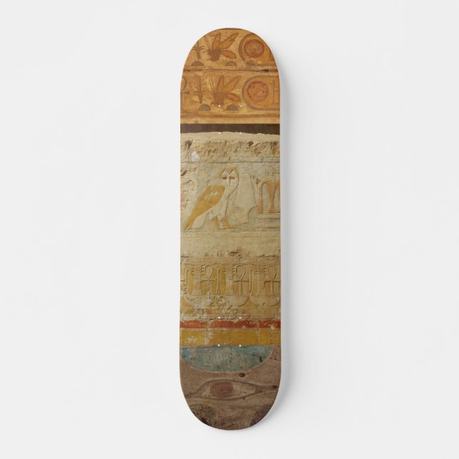 Skateboard Hiéroglyphes phiques pharaonique KARNAK TEMPLE (Devant)