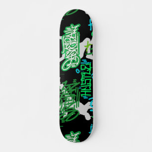 Skateboard Hip hop Street Arts Motif Black BG 2