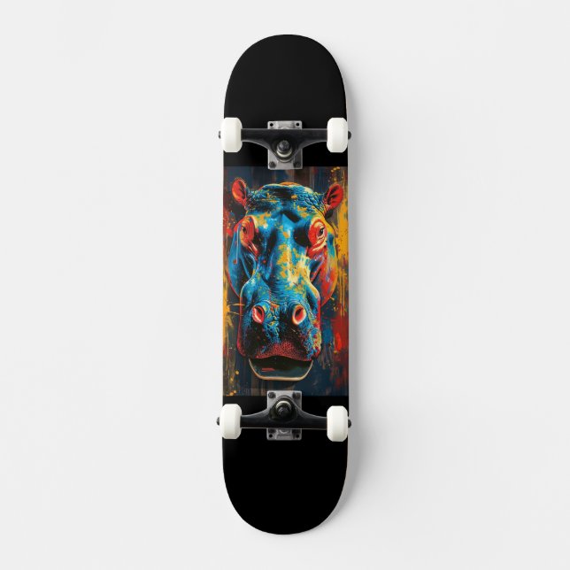Skateboard Hippo (Recto)