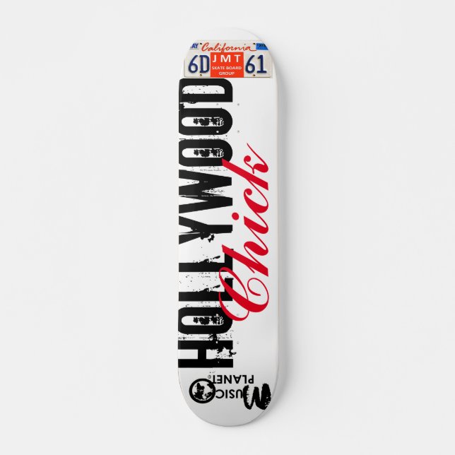 Skateboard HOLLYWOOD CHICK Skateboard, pont de 7 ¾ po (Devant)