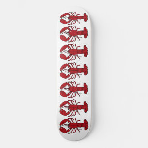 Skateboard Homard rouge blanc personnalisé Patinage large