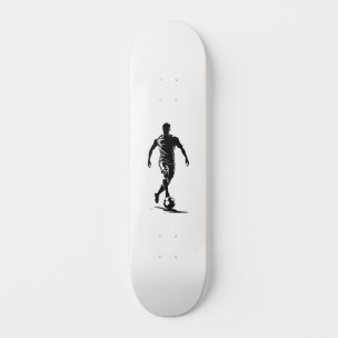 Skateboard Homme de football avec ballon