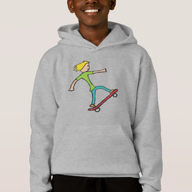 Skateboard Hoodie (Vorderseite)