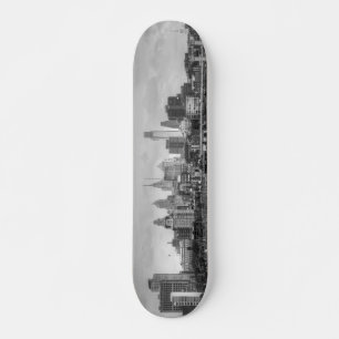 Skateboard Horizon de Philadelphie en noir et blanc