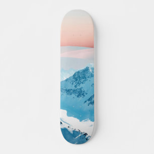 Skateboard Horizon Neige et Blush