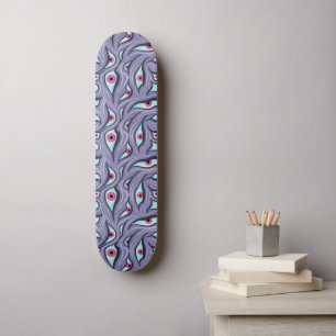 Skateboard Horreur Yeux mal Purple Pastel Goth